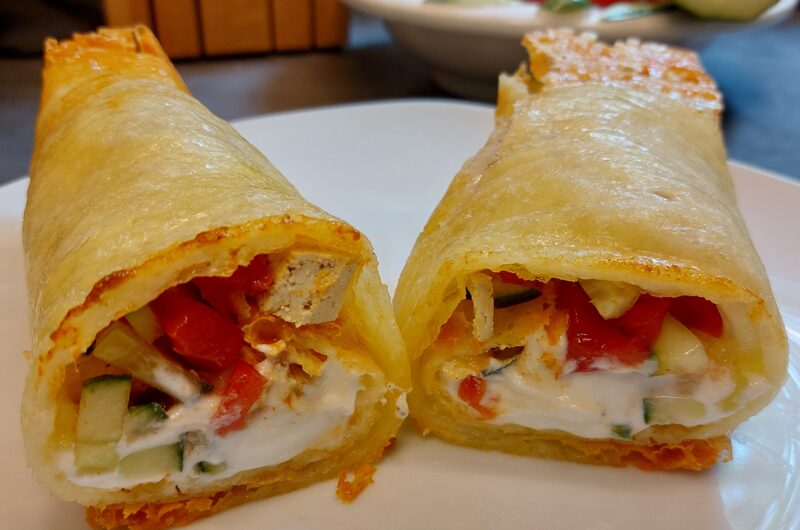 Käse-Zwiebel Wrap